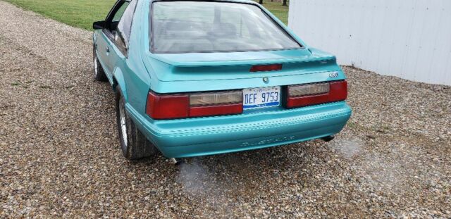 1992 Green Ford Mustang Hatchback