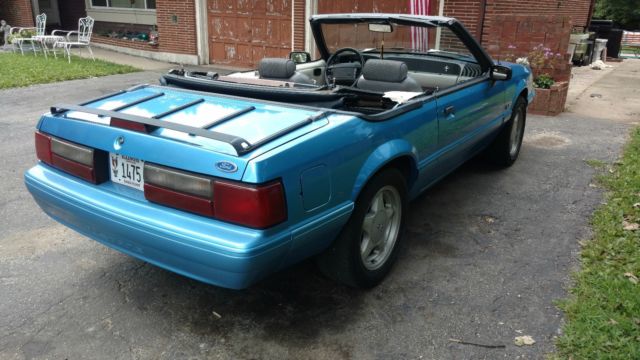 1992 Bimini Blue Ford Mustang Convertible