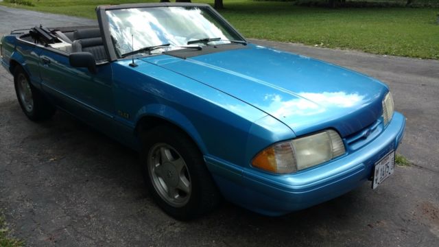 1992 Bimini Blue Ford Mustang Convertible