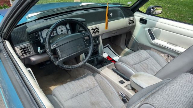 1992 Bimini Blue Ford Mustang Convertible