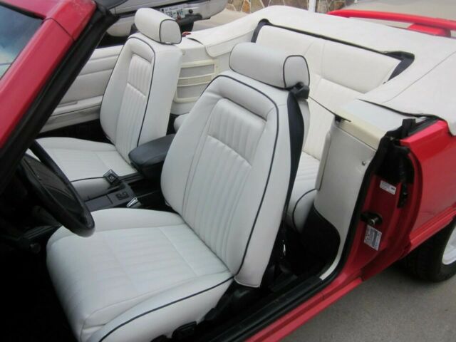 1992 Red Ford Mustang Convertible