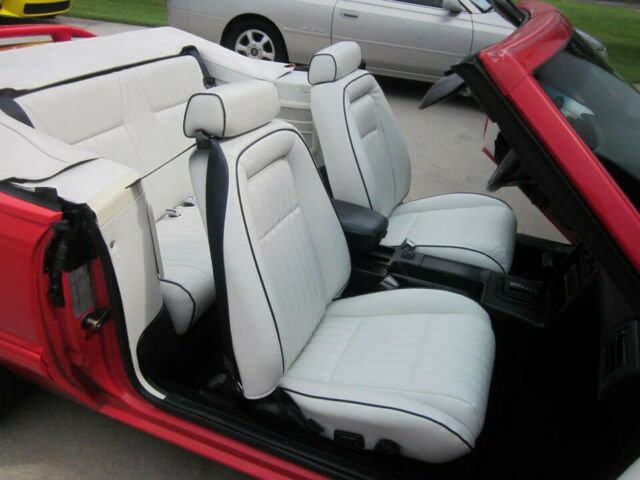 1992 Red Ford Mustang Convertible