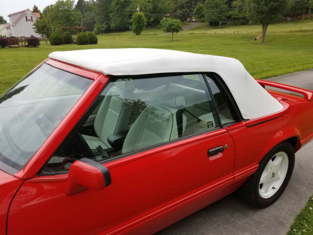 1992 Red Ford Mustang Convertible