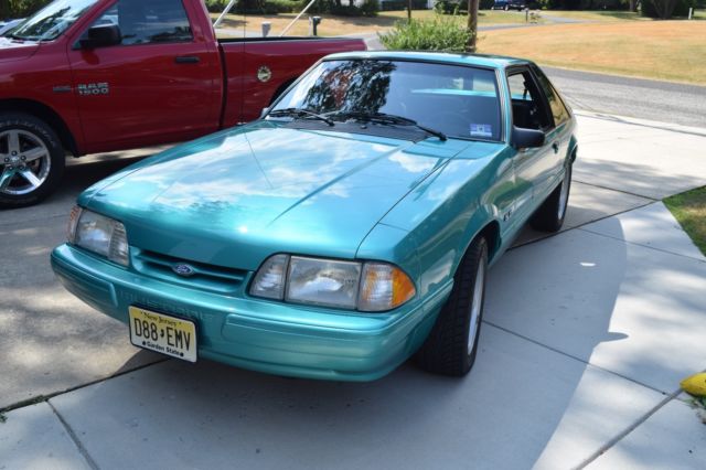 1992 Green Ford Mustang Hatchback