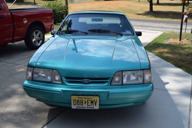1992 Green Ford Mustang Hatchback