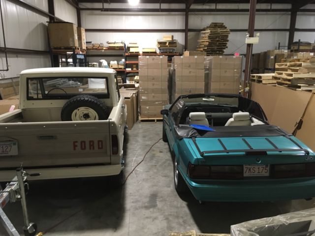 1992 Teal Ford Mustang Convertible