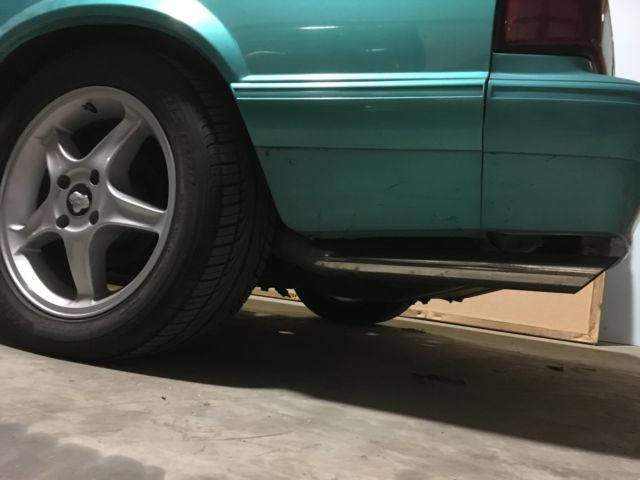 1992 Teal Ford Mustang Convertible