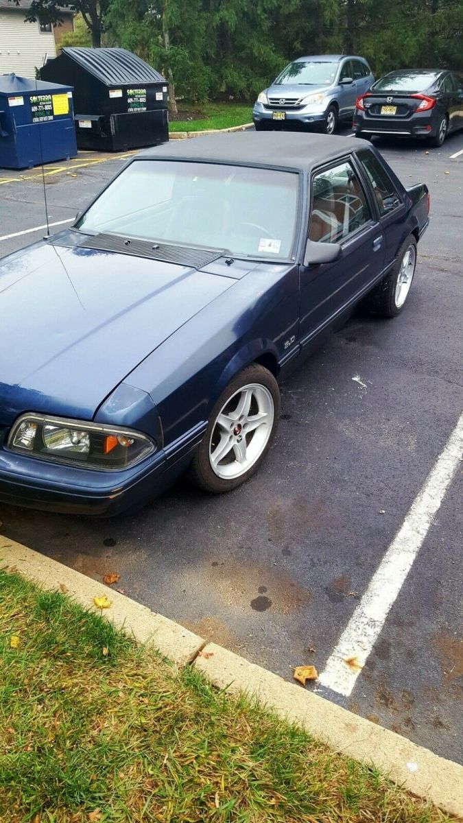 1992 Blue Ford Mustang Coupe
