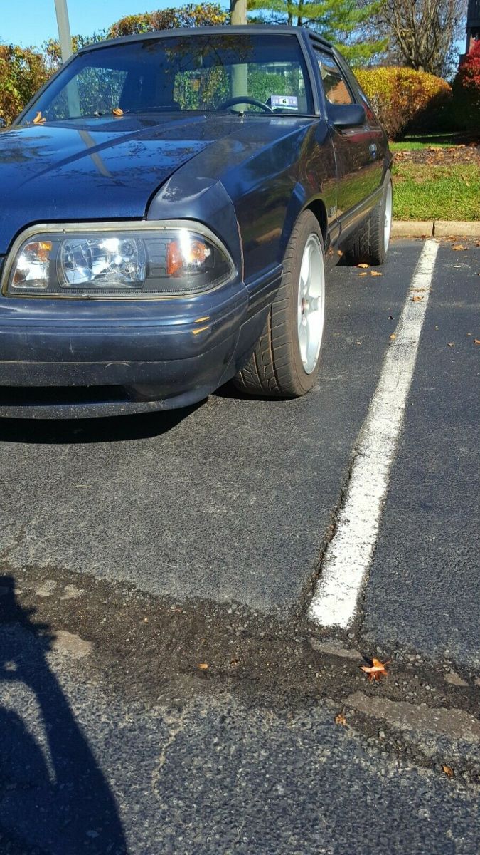 1992 Blue Ford Mustang Coupe