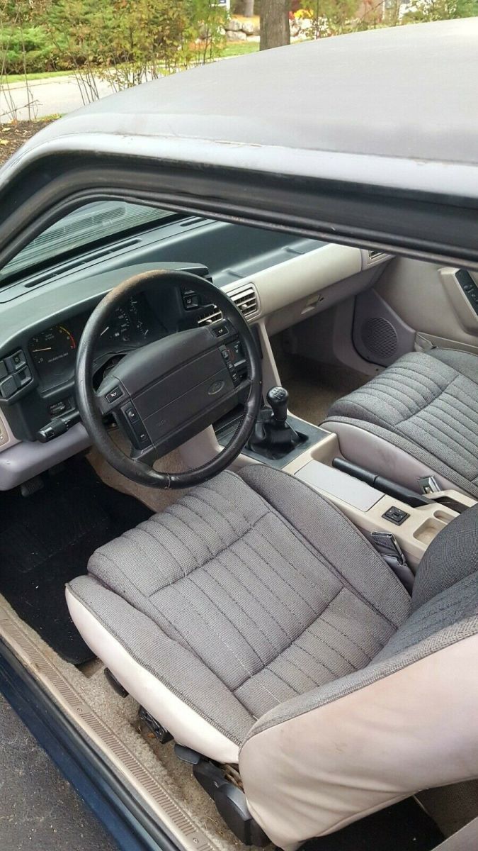 1992 Blue Ford Mustang Coupe