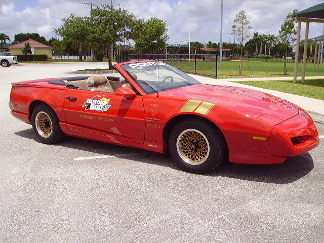 1992 Red Pontiac Firebird Convertible
