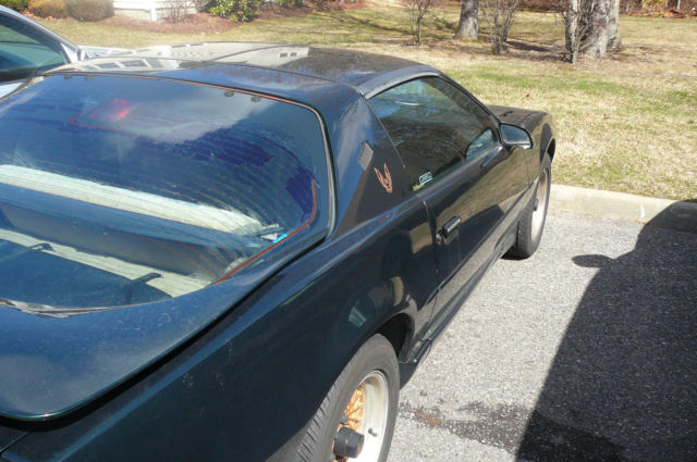 1992 Green Pontiac Firebird Hatchback