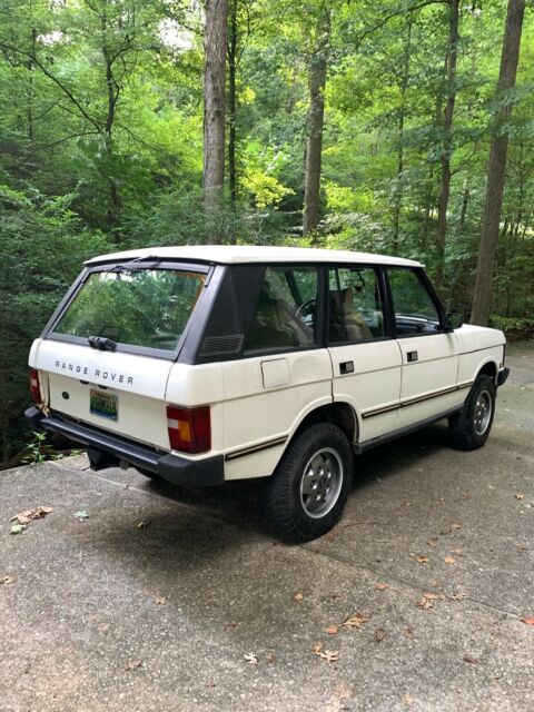 1992 White Land Rover Range Rover SUV