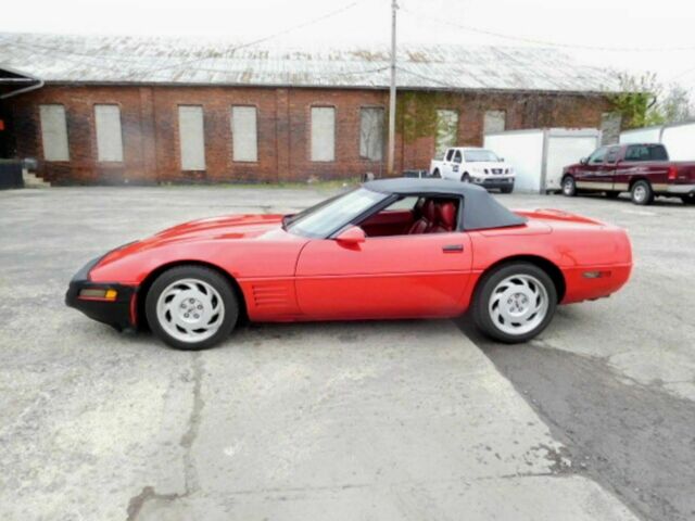 1992 Red Chevrolet Corvette Convertible