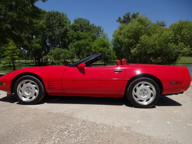 1992 red Chevrolet Corvette Convertible