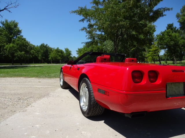 1992 red Chevrolet Corvette Convertible