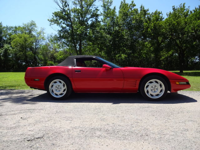 1992 red Chevrolet Corvette Convertible