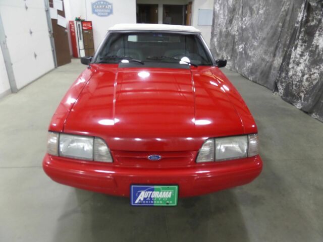 1992 Red Ford Mustang Convertible