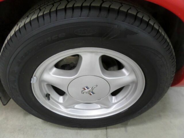 1992 Red Ford Mustang Convertible