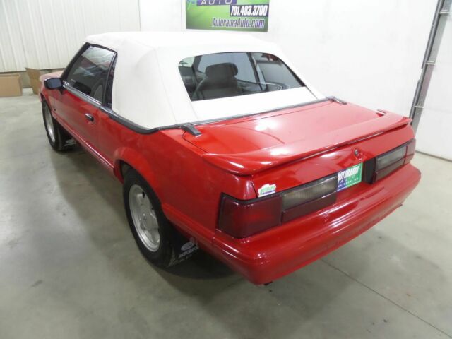 1992 Red Ford Mustang Convertible
