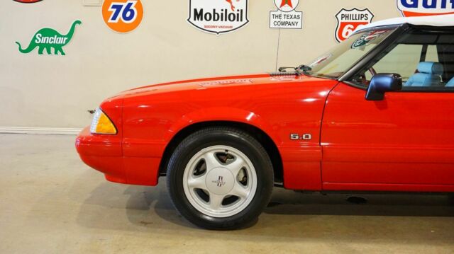 1992 Red Ford Mustang Convertible