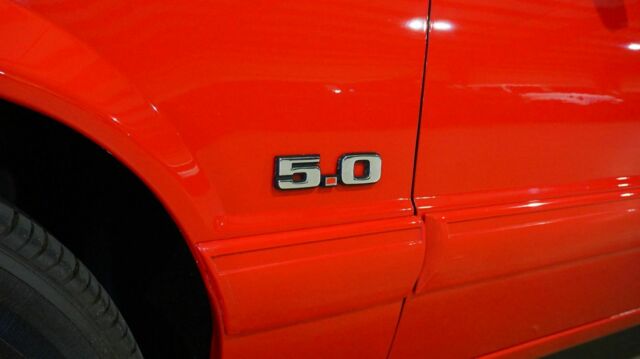 1992 Red Ford Mustang Convertible