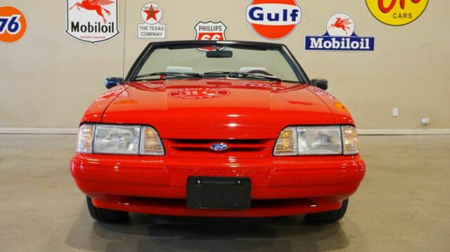 1992 Red Ford Mustang Convertible