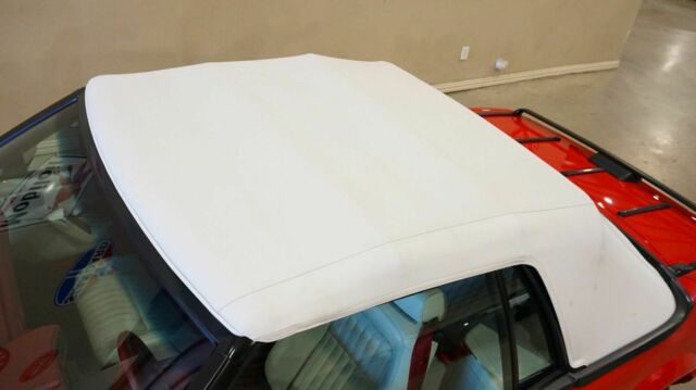 1992 Red Ford Mustang Convertible