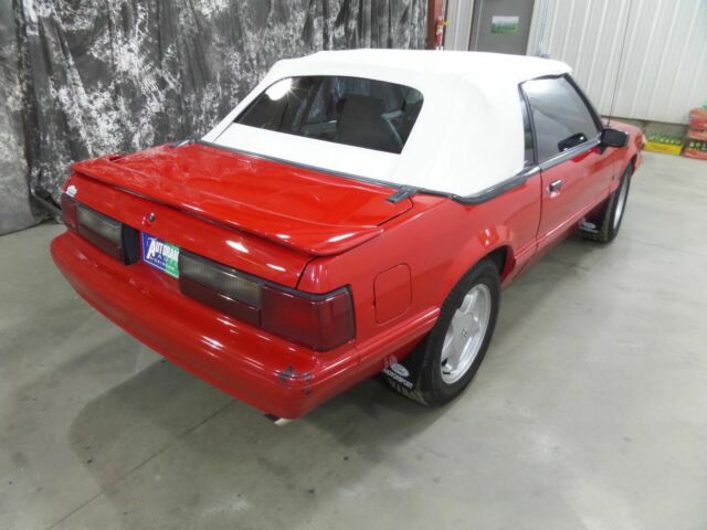 1992 Red Ford Mustang Convertible