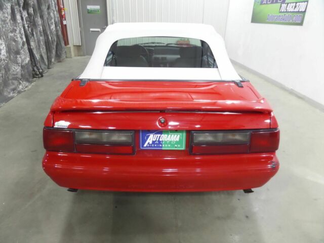 1992 Red Ford Mustang Convertible