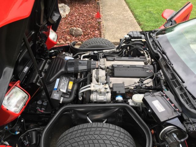 1992 Red Chevrolet Corvette Convertible