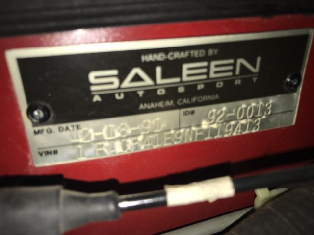 1992 Red Ford Mustang Coupe