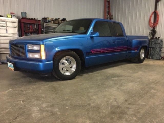 1992 Blue Chevrolet C/K Pickup 1500 Extended Cab Pickup