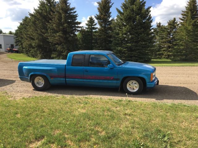 1992 Blue Chevrolet C/K Pickup 1500 Extended Cab Pickup