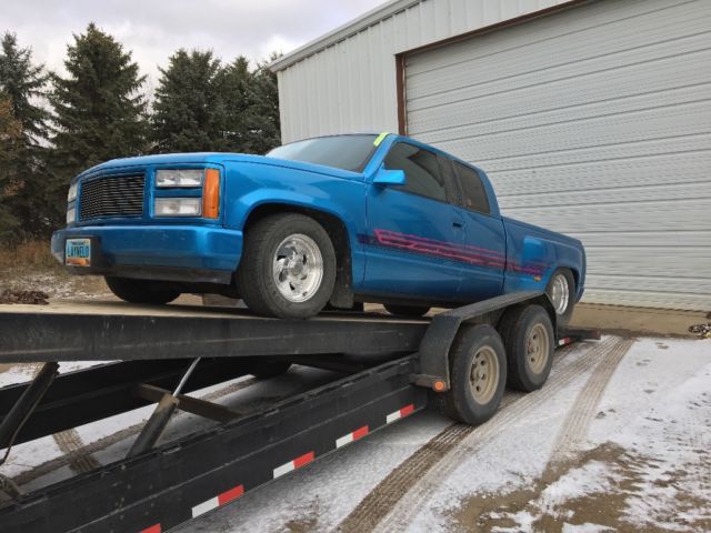 1992 Blue Chevrolet C/K Pickup 1500 Extended Cab Pickup