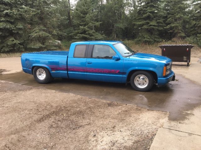 1992 Blue Chevrolet C/K Pickup 1500 Extended Cab Pickup
