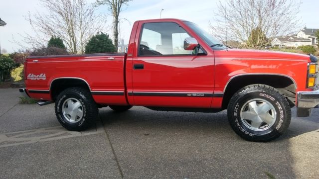 1992 Red Chevrolet C/K Pickup 1500 Standard Cab Pickup