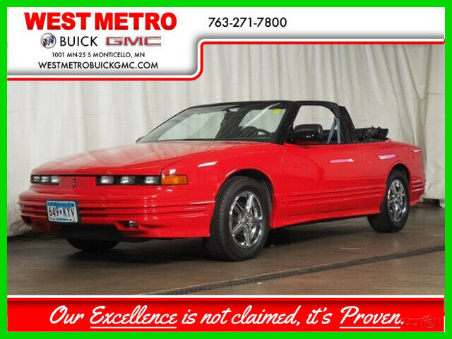1992 Red Oldsmobile Cutlass Convertible
