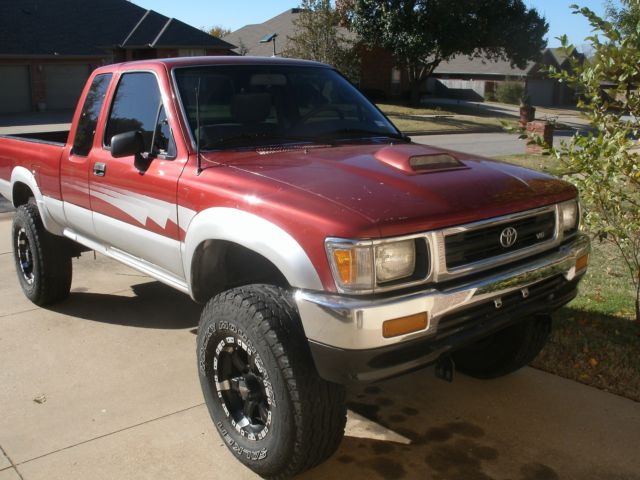 1992 ruby red metallic Toyota Tacoma Extended Cab Pickup
