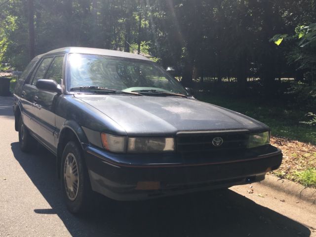 1992 Blue Toyota Corolla Wagon