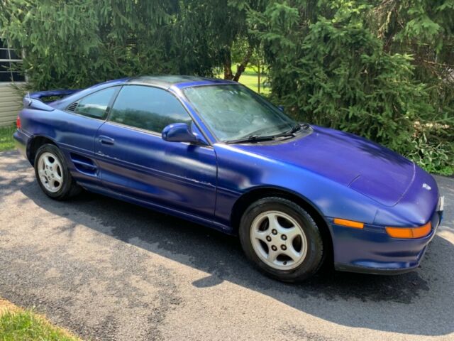 1992 Blue Toyota MR2 T-tops