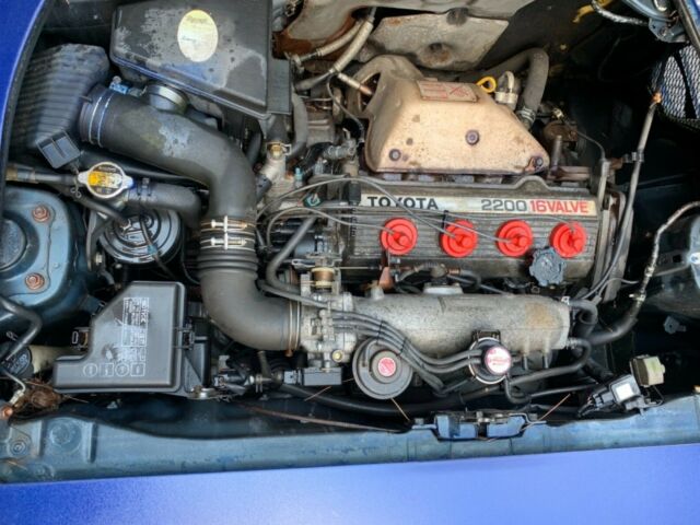 1992 Blue Toyota MR2 T-tops