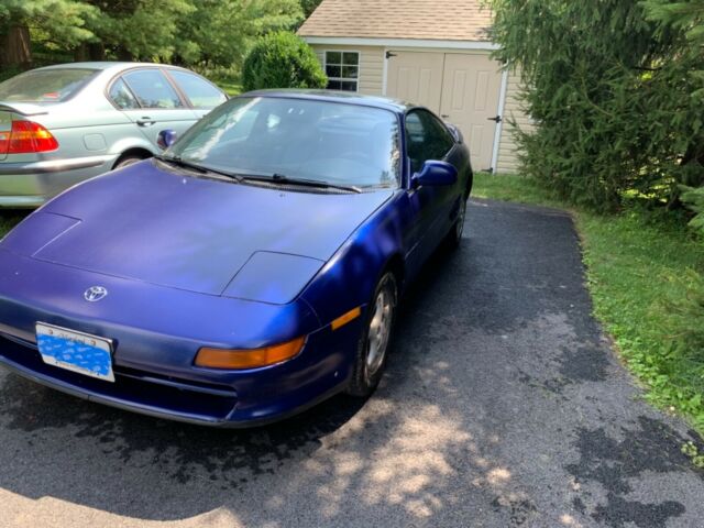 1992 Blue Toyota MR2 T-tops