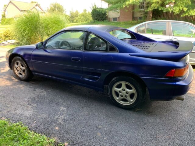 1992 Blue Toyota MR2 T-tops