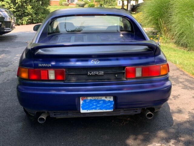 1992 Blue Toyota MR2 T-tops