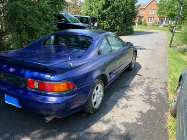 1992 Blue Toyota MR2 T-tops