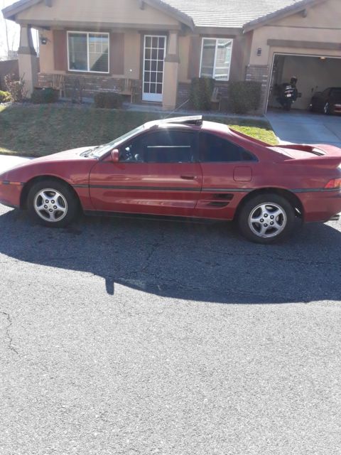 1992 Red Toyota MR2 Coupe