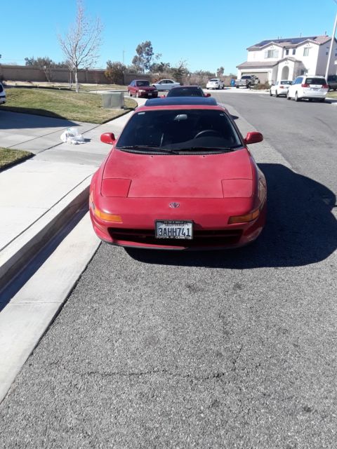 1992 Red Toyota MR2 Coupe