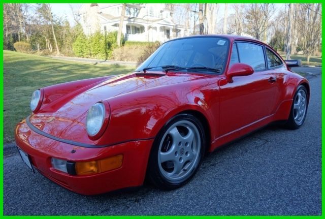 1992 Red Porsche 911 Coupe