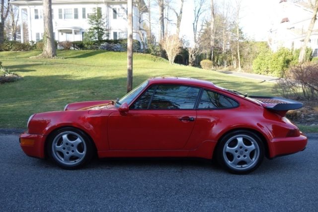 1992 Red Porsche 911 Coupe